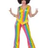 Hippie Kleurenfestijn Streep Helga Vrouw Kostuum -80s Kleding Winkel wlb 2022 4297 1 1